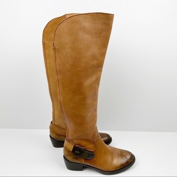 Vince Camuto Bedina Leather Knee High Riding Boots Size 5.5 - Picture 9 of 16